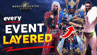 EVERY EVENT LAYERED ARMOR SET in Monster Hunter World amp Iceborne  MHW Guide 2024 [upl. by Epp]