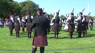 Portlethen amp District Pipe Band at the UK Pipe Band Championships 2024 [upl. by Enelkcaj]