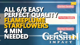 All Flameplume Starflowers Perfect Quality Genshin Impact FAST [upl. by Gader]