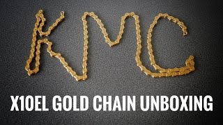 KMC X10EL GOLD CHAIN UNBOXING [upl. by Yeung46]