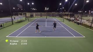 35 div  Nissan Titans vs Alpha Mavericks 10012024  Guam tennis [upl. by Nerdna221]