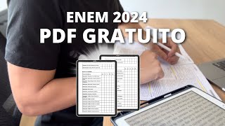 🚨NOVO Cronograma Gratuito de 32 semanas para o Enem 2024 Baseado nas aulas do Ferretto [upl. by Kassity687]