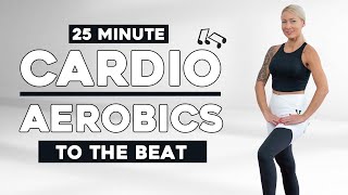 25 min CARDIO AEROBICS WORKOUT ♫ No Jumping No Squats Challenge Your Coordination [upl. by Acireh]