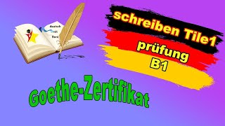 schreiben1 Prüfung B1 Ihr Cousin der anderen Stadt wohnt،möchte das mit einer großen Party feiern [upl. by Alekahs]