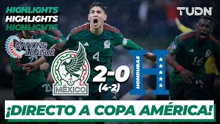 Resumen y goles  México 4202 Honduras  Concacaf Nations League  TUDN [upl. by Leunam]