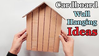 2 Unique Cardboard Wall Decor Ideas  DIY Home Decor  Recycling [upl. by Enailuj397]