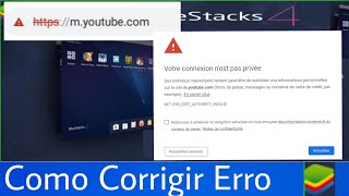 Bluestacks 4 Vejam como corrigir erro de conexao [upl. by Christye]