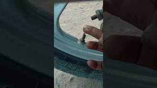 Bike tyre valve air leak problemSovle 😲youtubeshort [upl. by Onitrof]