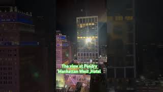 The view at Pendry Manhattan WestHotel music beautiful view Manhattan West Hotel  Pendry [upl. by Vikky]