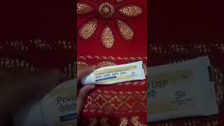 Povidone iodine ointment ups Hindi review😳😲shorts [upl. by Lobiv]