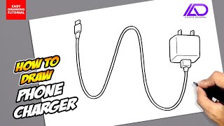 How to draw Phone Charger [upl. by Oirasor]