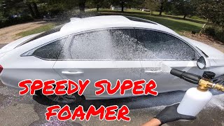 The Auto Zone Foam Cannon Speedy Super Foamer Review [upl. by Lletram]