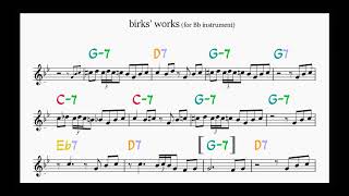 birks works backing track clarinet chords score CORR  jean jean chords [upl. by Annaeerb]