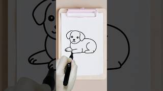 HOW TO DRAW A DOG IN SIMPLE AND EASY TUTORIAL [upl. by Jurdi]