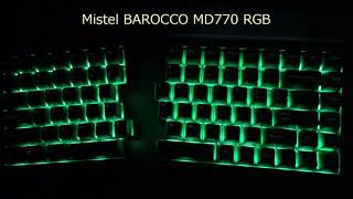 Mistel BAROCCO MD770RGB バックライト切り替え動画 [upl. by Llenahc]