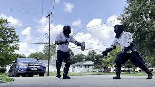 S4  Arming Sword amp Dagger vs Cutlass Saber amp Buckler  Steel Sword Fighting  HEMA [upl. by Mahtal]