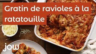 Recette du Gratin de ravioles à la ratatouille [upl. by Nefets]