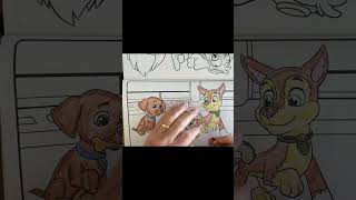 Coloring PAW Patrol  CHASE [upl. by Anyel286]