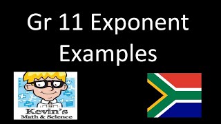 Exponents grade 11 examples [upl. by Medlin]