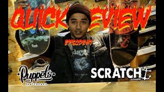 Homies Skateshop Quick Review  Scratch and Puppets Skateboard [upl. by Heall]