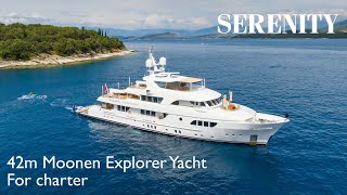 SERENITY  42M MOONEN EXPLORER YACHT WALKTHROUGH [upl. by Rosemonde]