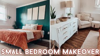 DIY Small Bedroom Makeover on a Budget with Decorating Ideas [upl. by Rissa]