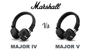 Marshall Major IV vs Major V Bluetooth Wireless Headphones  Compare  Specifications  Features [upl. by Zak]