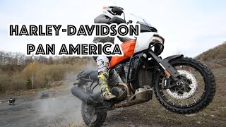 2021 HarleyDavidson Pan America Test Road amp Offroad [upl. by Dnanidref]