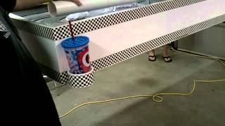 Slot car track that lifts into ceiling [upl. by Arriaes]