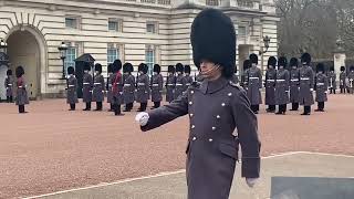 Changing of the Guard Coldstream Guards to Grenadier Guards 01032023 [upl. by Anerdna371]