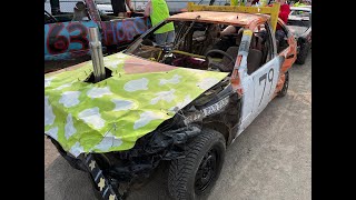 Wood County Fair Demolition Derby Mini Weld 2023 GoPro [upl. by Einaffyt]