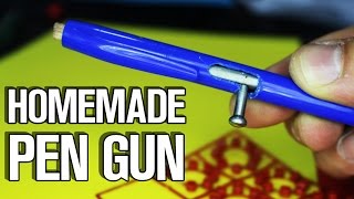 How To Make Real Pen Gun with Trigger [upl. by Hardej]