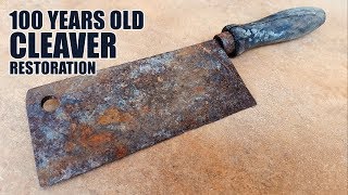 Antique Rusty Cleaver Restoration [upl. by Felisha]