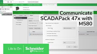 How to communicate SCADAPack 47x with M580 using IO scanning in RemoteConnect  Schneider Electric [upl. by Varion510]