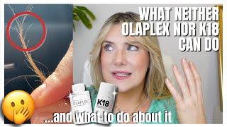 WHAT OLAPLEX AND K18 DONT DO AND WHAT TO DO ABOUT IT haircaretips olaplex k18 [upl. by Nellahs]