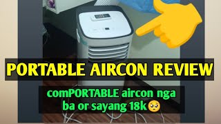 Portable aircon review  comPORTABLE nga ba or sayang 18k🥺 [upl. by Sergo]