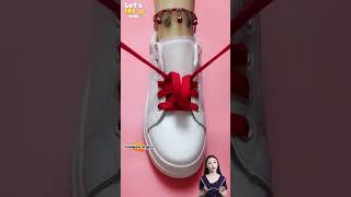 Easy ways to lace sneakers shoe laces for girls Trendy shoelace style shoelaces shorts [upl. by Midis]