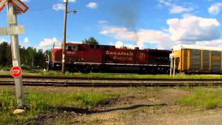 CP leaving Ignace Ontario on a warm Summer eve in June 2011 [upl. by Ainat]