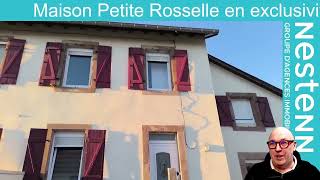 MAISON A VENDRE PETITE ROSSELLE NESTENN [upl. by Ahseenat887]