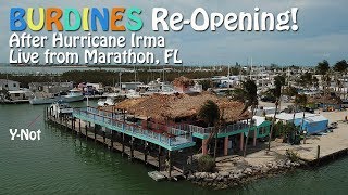 BURDINES Waterfront ReOpening Post Irma  Live from Marathon FL [upl. by Tali]