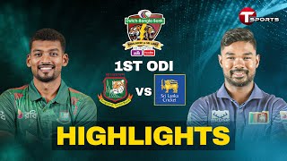 Highlights  Bangladesh vs Sri Lanka 1st ODI  Sri Lanka tour of Bangladesh 2024  T Sports News [upl. by Nivrag]