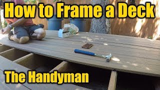 How To Build A Composite Deck  Framing  THE HANDYMAN [upl. by Squier]