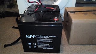 NPP 6 Volt 225 Ah AGM batteries to 12 Volt [upl. by Jaymee793]