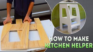 How to Build a Toddler Tower  Guidecraft Step Up Kitchen Helper [upl. by Ejrog]