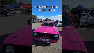 PINK FORD ESCORT RALLY BUILD SPOTTING AT CASTLE COMBE CIRCUIT [upl. by Ewens]