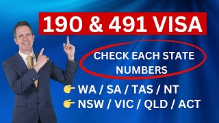 190 and 491 Visa State Numbers 2024–25 Check Each State [upl. by Ybloc]