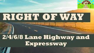 WHAT IS RIGHT OF WAY AND THEIR WIDTH [upl. by Irita]