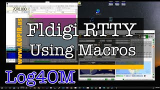 Using Macros With Fldigi and RTTYPart III [upl. by Noryv]