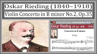 Rieding  Violín Concerto in B minor No2 Op35 [upl. by Leahsim279]