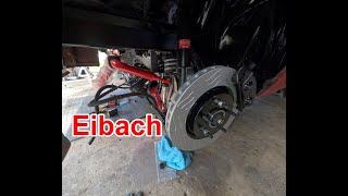 Installing the new Eibach sway bar from LMR on my foxbody mustang [upl. by Hannan292]